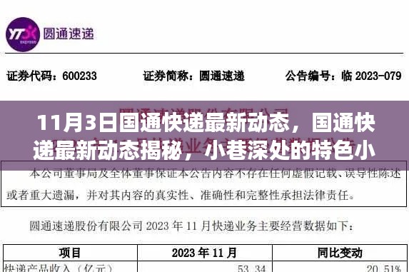 国通快递最新动态揭秘与小巷特色小店探秘之旅