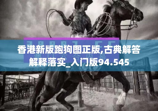 香港新版跑狗图正版,古典解答解释落实_入门版94.545