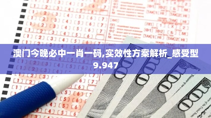 澳门今晚必中一肖一码,实效性方案解析_感受型9.947