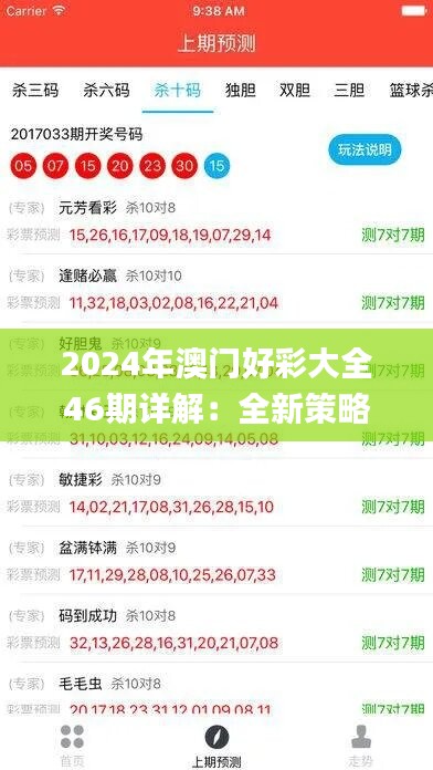 2024年澳门好彩大全46期详解：全新策略分析_XFV349.18权限版