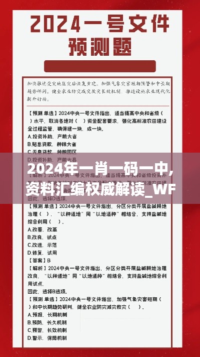 2024年一肖一码一中,资料汇编权威解读_WFO718.6激励版