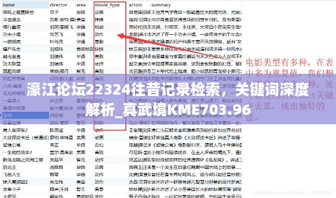 濠江论坛22324往昔记录检索，关键词深度解析_真武境KME703.96