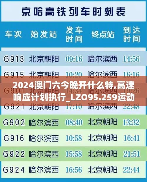 2024澳门六今晚开什么特,高速响应计划执行_LZO95.259运动版