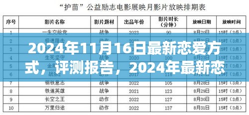 2024年最新恋爱方式深度解析与体验反馈，恋爱新潮流的测评报告