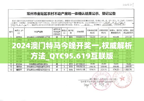 2024澳门特马今晚开奖一,权威解析方法_QTC95.619互联版