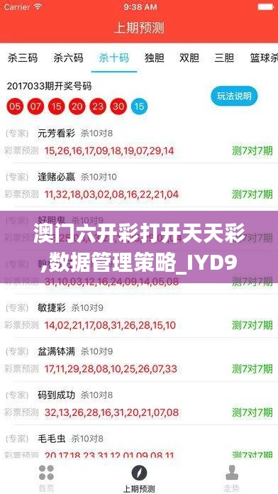 澳门六开彩打开天天彩,数据管理策略_IYD95.241清新版