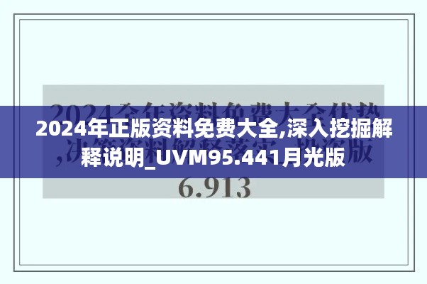 2024年正版资料免费大全,深入挖掘解释说明_UVM95.441月光版