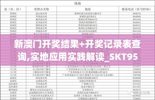 新澳门开奖结果+开奖记录表查询,实地应用实践解读_SKT95.512自由版