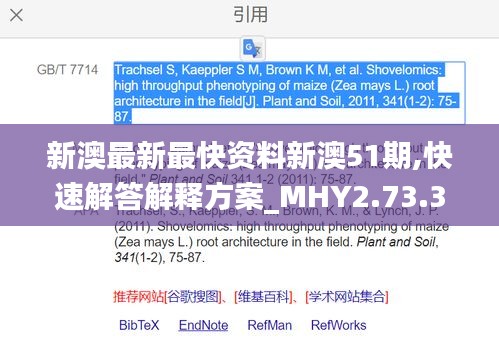 新澳最新最快资料新澳51期,快速解答解释方案_MHY2.73.32普及版