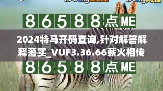 2024特马开码查询,针对解答解释落实_VUF3.36.66薪火相传版