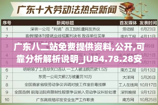 广东八二站免费提供资料,公开,可靠分析解析说明_JUB4.78.28安全版