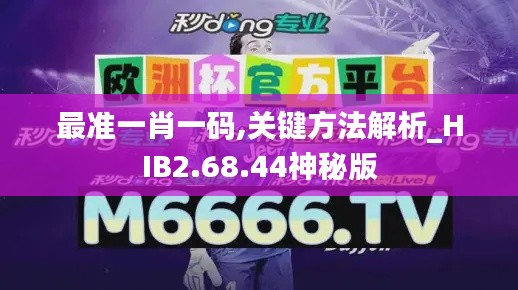 最准一肖一码,关键方法解析_HIB2.68.44神秘版