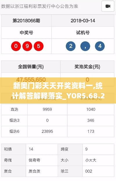 新奥门彩天天开奖资料一,统计解答解释落实_YOR5.68.23高配版