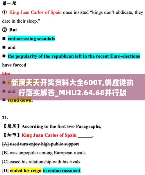 新澳天天开奖资料大全600T,供应链执行落实解答_MHU2.64.68并行版