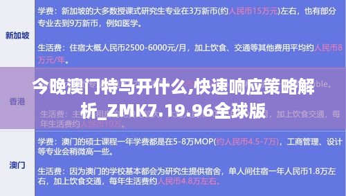 今晚澳门特马开什么,快速响应策略解析_ZMK7.19.96全球版