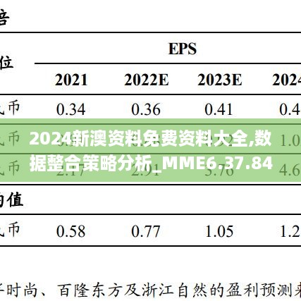 2024新澳资料免费资料大全,数据整合策略分析_MME6.37.84精简版