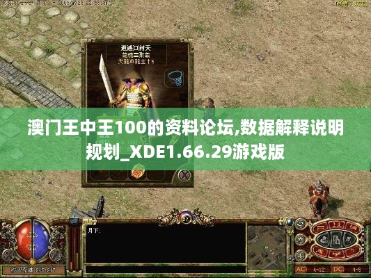 澳门王中王100的资料论坛,数据解释说明规划_XDE1.66.29游戏版