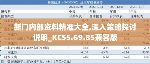 新门内部资料精准大全,深入策略探讨说明_KCS5.69.85兼容版