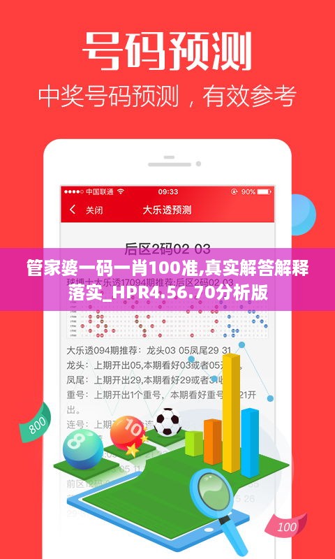 管家婆一码一肖100准,真实解答解释落实_HPR4.56.70分析版