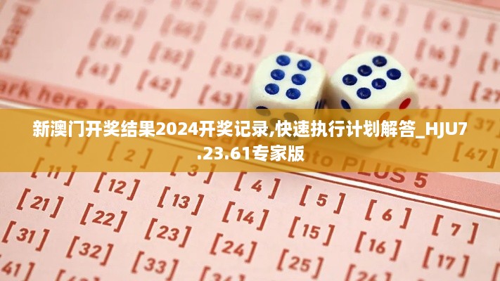 新澳门开奖结果2024开奖记录,快速执行计划解答_HJU7.23.61专家版