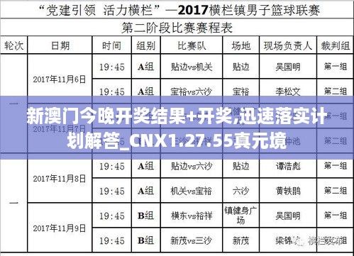 新澳门今晚开奖结果+开奖,迅速落实计划解答_CNX1.27.55真元境