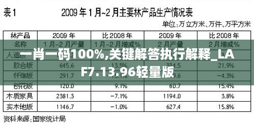 一肖一码100%,关键解答执行解释_LAF7.13.96轻量版