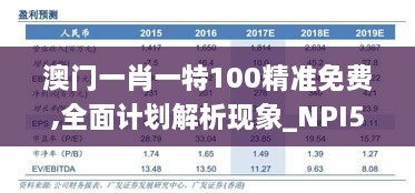 澳门一肖一特100精准免费,全面计划解析现象_NPI5.16.53深度版