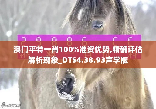 澳门平特一肖100%准资优势,精确评估解析现象_DTS4.38.93声学版