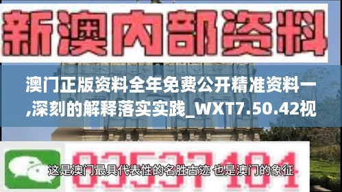 澳门正版资料全年免费公开精准资料一,深刻的解释落实实践_WXT7.50.42视频版