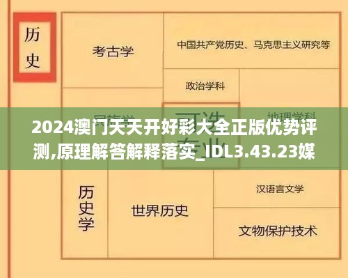 2024澳门天天开好彩大全正版优势评测,原理解答解释落实_IDL3.43.23媒体宣传版