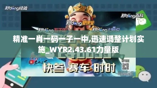 精准一肖一码一子一中,迅速调整计划实施_WYR2.43.61力量版