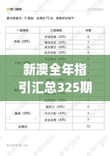 新澳全年指引汇总325期，确认解答阐释实施_CLL6.35.60策展版