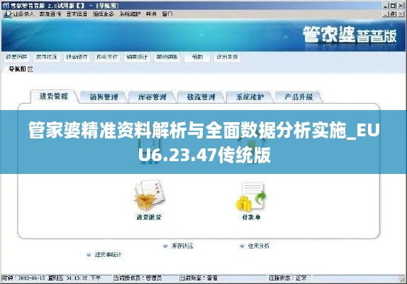 管家婆精准资料解析与全面数据分析实施_EUU6.23.47传统版