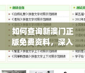 如何查询新澳门正版免费资料，深入解析往年11月19日现象_VTS9.16.33高速版