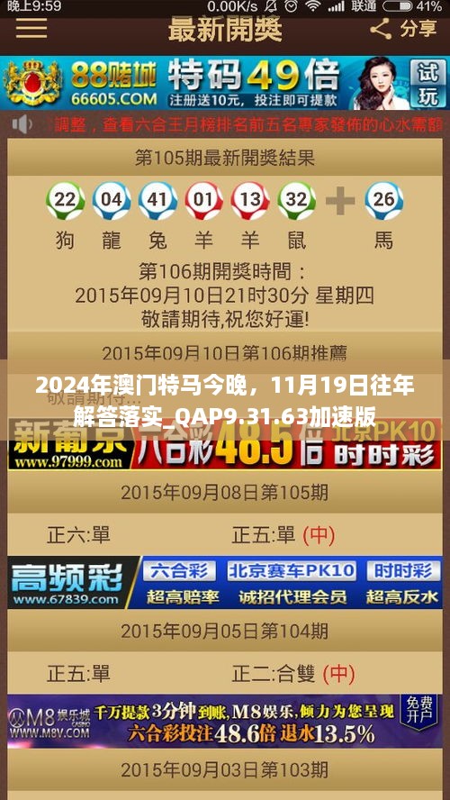 2024年澳门特马今晚，11月19日往年解答落实_QAP9.31.63加速版