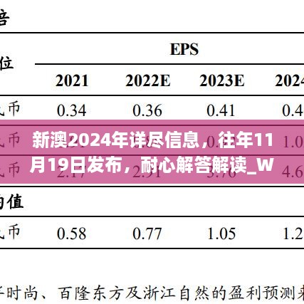 新澳2024年详尽信息，往年11月19日发布，耐心解答解读_WKW4.22.93探险版