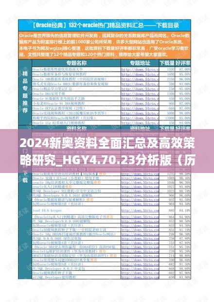 2024新奥资料全面汇总及高效策略研究_HGY4.70.23分析版（历年11月19日数据）