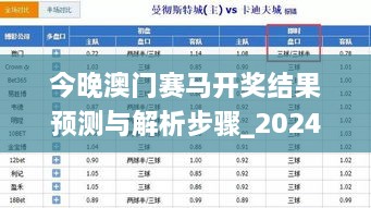 今晚澳门赛马开奖结果预测与解析步骤_2024年11月19日_KRQ9.79.63高配版