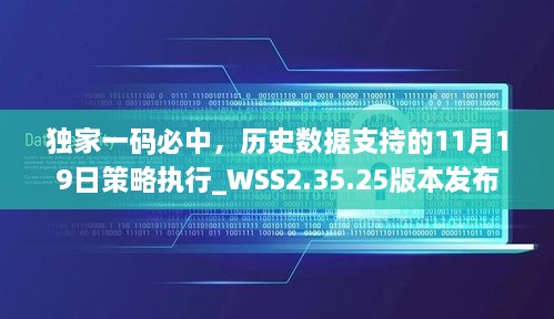 独家一码必中，历史数据支持的11月19日策略执行_WSS2.35.25版本发布