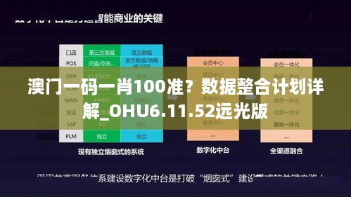 澳门一码一肖100准？数据整合计划详解_OHU6.11.52远光版