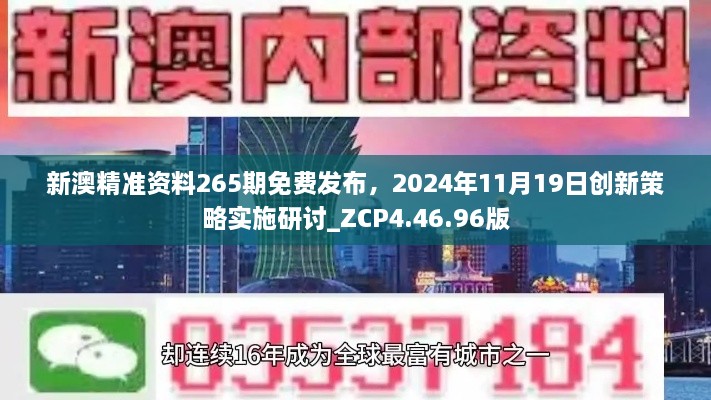 新澳精准资料265期免费发布，2024年11月19日创新策略实施研讨_ZCP4.46.96版