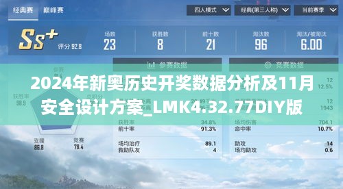 2024年新奥历史开奖数据分析及11月安全设计方案_LMK4.32.77DIY版