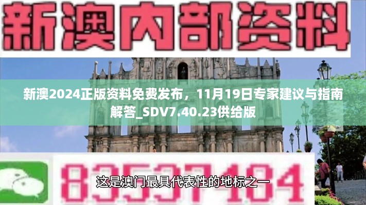 新澳2024正版资料免费发布，11月19日专家建议与指南解答_SDV7.40.23供给版