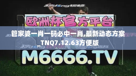 管家婆一肖一码必中一肖,最新动态方案_TNQ7.12.63方便版