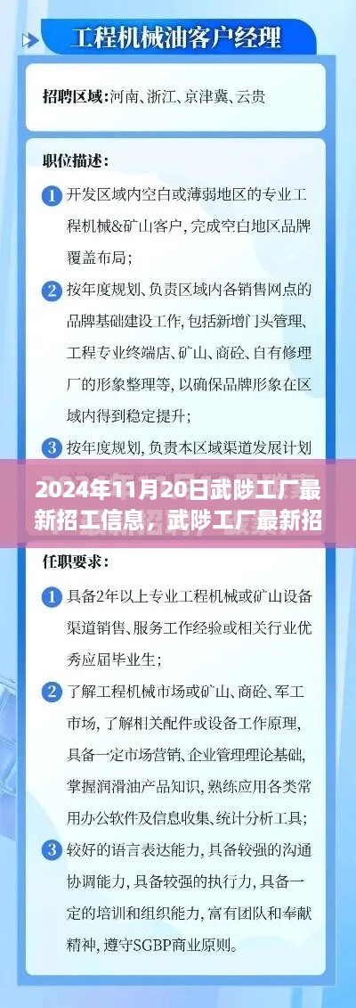 武陟工厂最新招工信息及其申请指南（初学者与进阶用户适用，2024年11月20日）