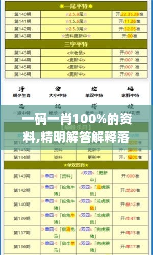 一码一肖100%的资料,精明解答解释落实_目击版KHR5.16