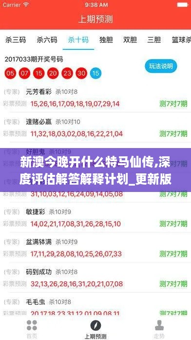 新澳今晚开什么特马仙传,深度评估解答解释计划_更新版FZV6.30