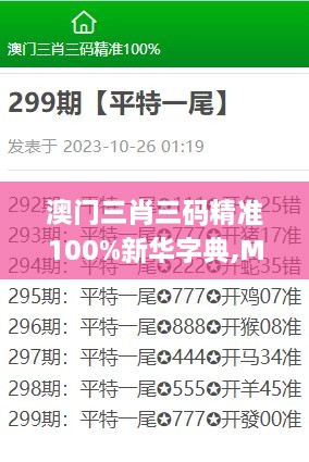 澳门三肖三码精准100%新华字典,MSN应用_编辑版VNT8.29