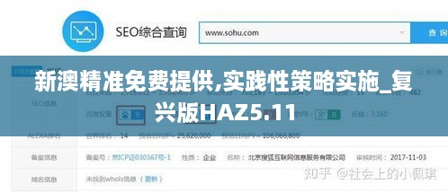 新澳精准免费提供,实践性策略实施_复兴版HAZ5.11