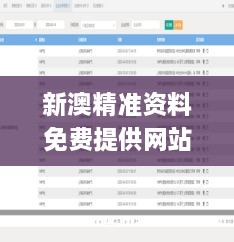 新澳精准资料免费提供网站有哪些,详细剖析解答解释执行_无限版VLX5.13